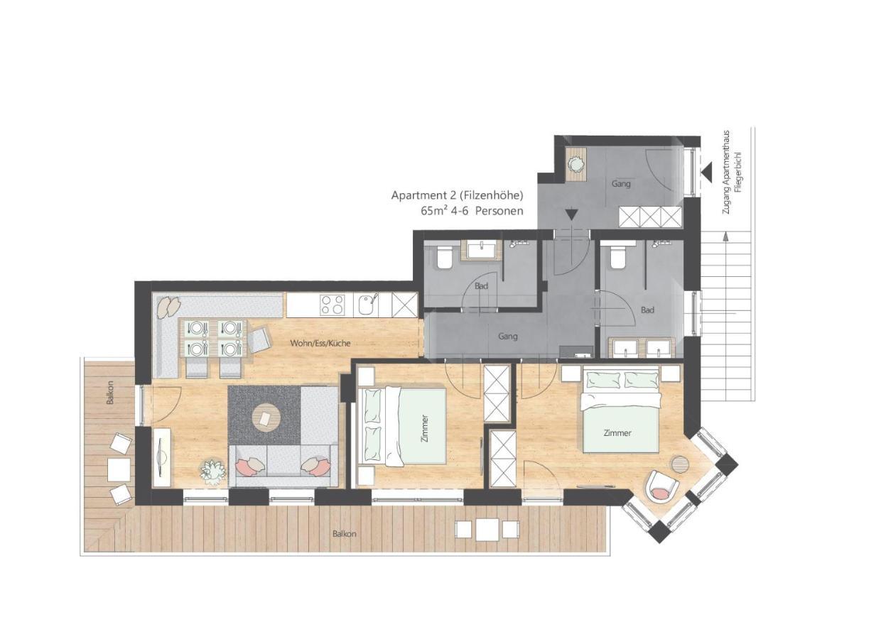 Apartments Fliegerbichl - Familie Voithofer Брамберг-ам-Вильдкогель Экстерьер фото